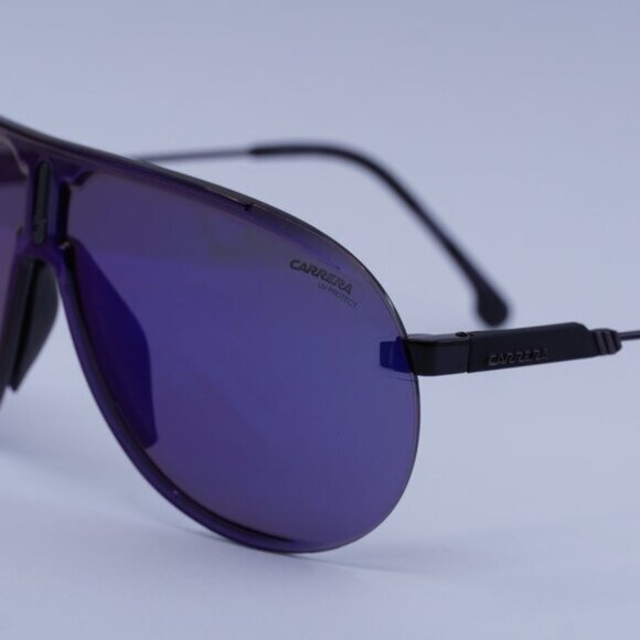 Carrera SUPERCHAMPION D51 XT Sunglasses Black/Blue Shield Frame, Blue Lenses - Picture 4 of 11